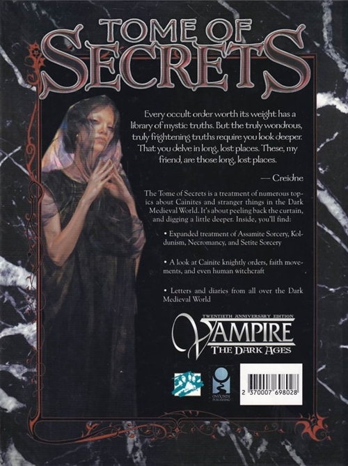 Vampire The Masquerade 20th Anniversary - Tome of Secrets (B Grade) (Genbrug)